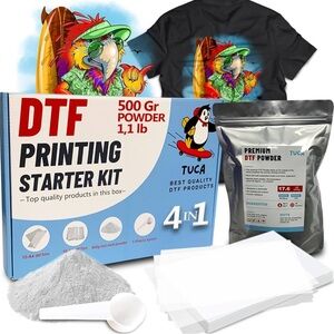 DTF Printing Starter Kit NWT with Powder and Sheets ALL pictures is included!!